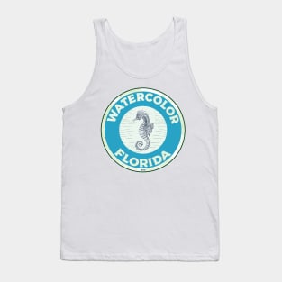 Watercolor Florida Crab 30A 30 A Emerald Coast Walton County Beach Tank Top